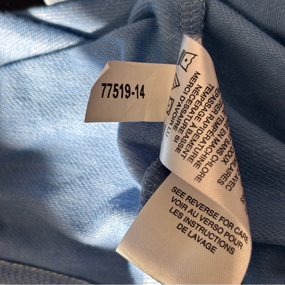 Travis Mathew Mens L Blue White Chest Stripe Performance Tech Golf Polo - Picture 8 of 9